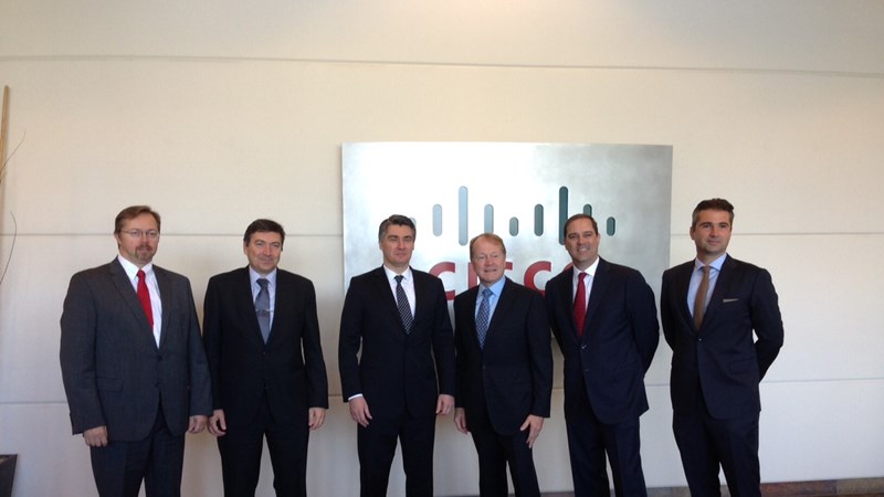 Predsjednik Vlade Milanović sastao se s predsjednikom Uprave korporacije Cisco Johnom T. Chambersom